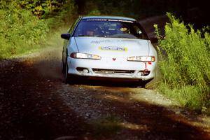 Paul Dubinsky / Yvon Dubinsky Eagle Talon at speed on SS3, Grafton I.