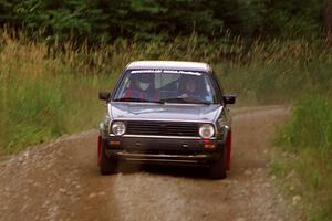 Robert Pao / Bob Barrall  VW GTI at speed on SS3, Grafton I.