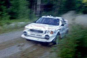 Frank Sprongl / Dan Sprongl Audi S2 Quattro at speed on SS4, Grafton II.