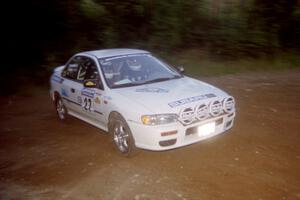 Greg Healey / John MacLeod Subaru Impreza at a hairpin on SS4, Grafton II.