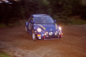 Karl Scheible / Gail McGuire VW Beetle at a hairpin on SS4, Grafton II.