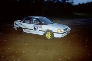 Thomas Brann / Brendan Bohan Subaru Legacy at a hairpin on SS4, Grafton II.