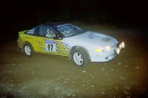 Paul Dubinsky / Yvon Dubinsky Eagle Talon at a hairpin on SS4, Grafton II.