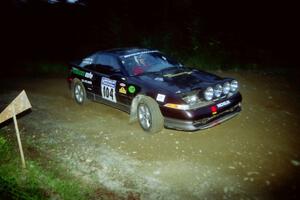 Martin Donnelly / Gavin Coyle Eagle Talon at a hairpin on SS4, Grafton II.