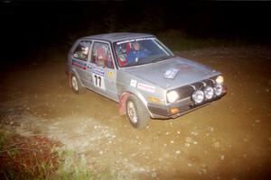 Robert Pao / Bob Barrall  VW GTI at a hairpin on SS4, Grafton II.