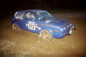 Patrick Lilly / Mark McAllister VW GTI at a hairpin on SS4, Grafton II.