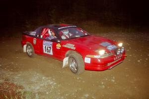 David Green / Mike Wilkerson Eagle Talon Tsi at a hairpin on SS4, Grafton II.