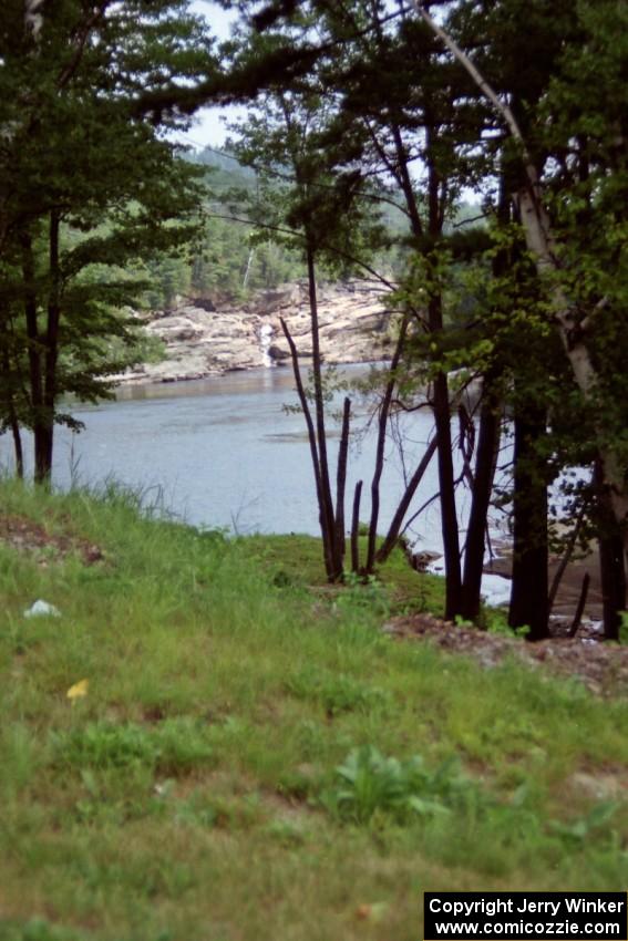 A small waterfall near the road on the drive to Grafton, SS3 and SS4.