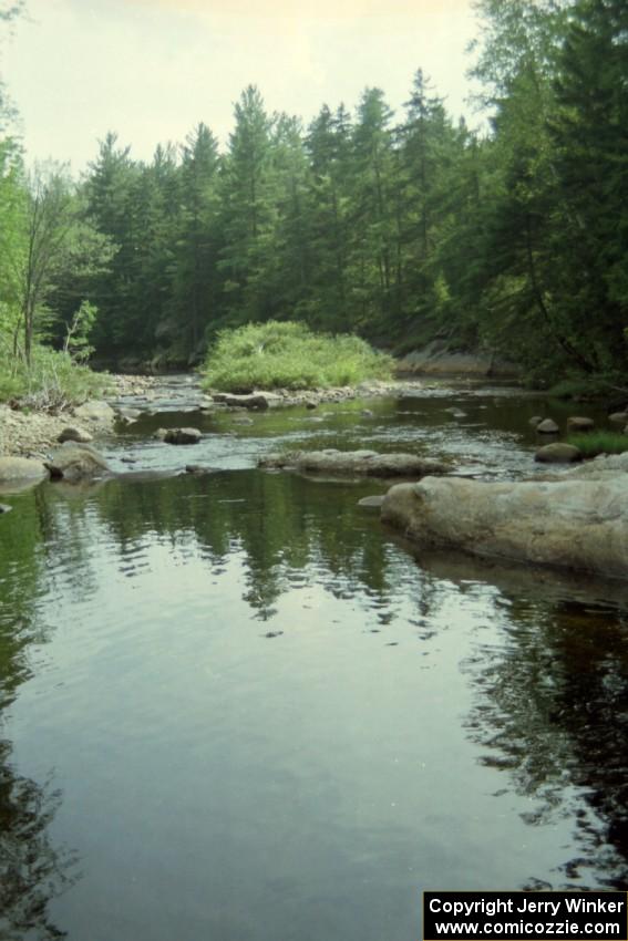 A stream near the road on the drive to Grafton, SS3 and SS4.