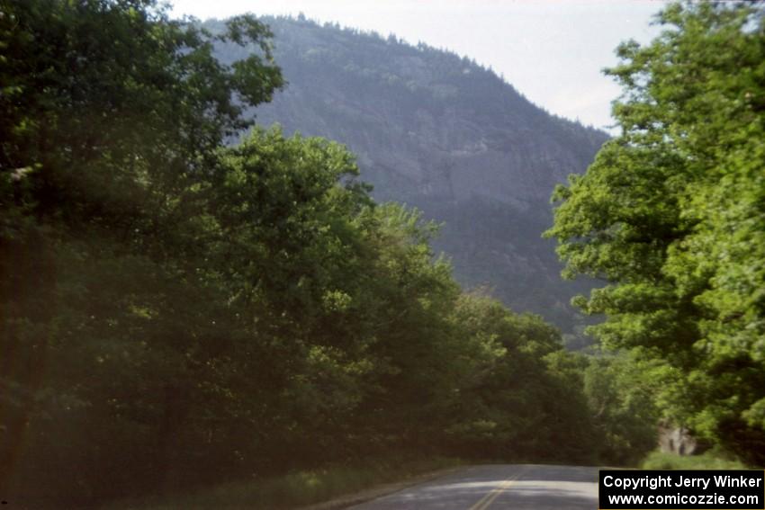 A sheer cliff face on the drive to Grafton, SS3 and SS4.