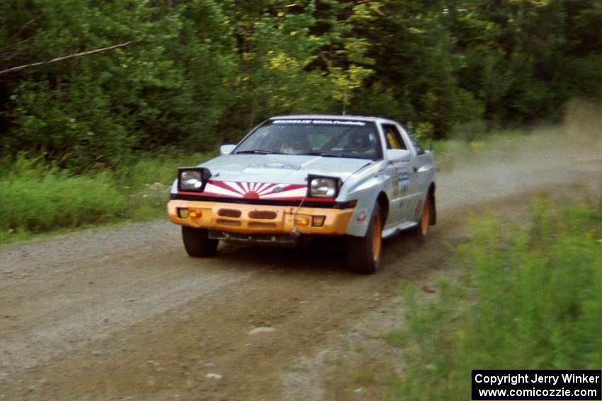 Mark Bowers / Duffy Bowers Mitsubishi Starion at speed on SS3, Grafton I.