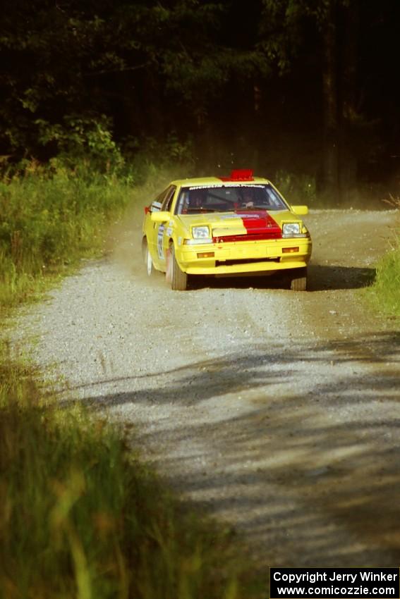 Scott Kreisler / John Bonasera Nissan 200SX at speed on SS3, Grafton I.