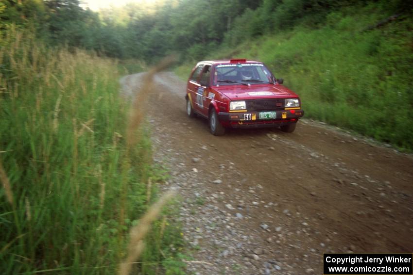 John Rahill / Vlad Hladky VW Golf limps through SS3, Grafton I.