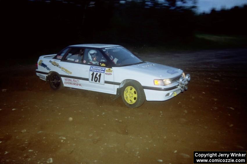 Thomas Brann / Brendan Bohan Subaru Legacy at a hairpin on SS4, Grafton II.