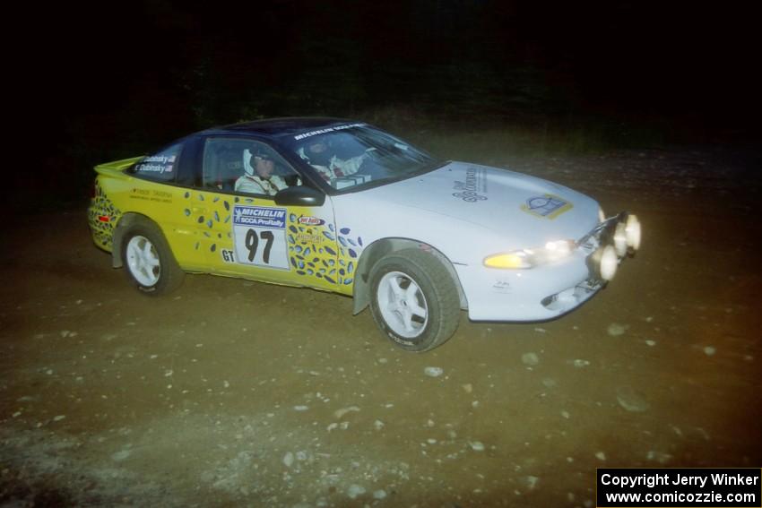 Paul Dubinsky / Yvon Dubinsky Eagle Talon at a hairpin on SS4, Grafton II.