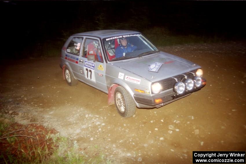 Robert Pao / Bob Barrall  VW GTI at a hairpin on SS4, Grafton II.