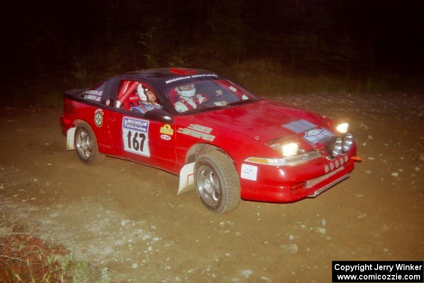 David Green / Mike Wilkerson Eagle Talon Tsi at a hairpin on SS4, Grafton II.