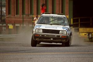 Eric Burmeister / Mark Buskirk VW GTI on SS11, Rumford.