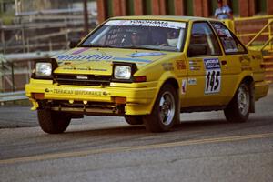 Bruno Laverdiere / Martin Duval Toyota Corolla on SS11, Rumford.