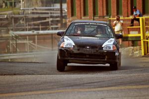 Nick Robinson / Carl Lindquist Honda Civic on SS11, Rumford.