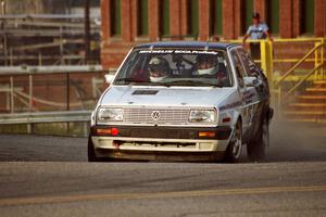 Brad Hawkins / Adrian Wintle VW Jetta on SS11, Rumford.