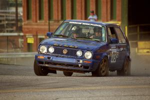 Patrick Lilly / Mark McAllister VW GTI on SS11, Rumford.