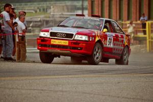 John Rek / Constantine Mantopoulos Audi S2 Quattro on SS11, Rumford.