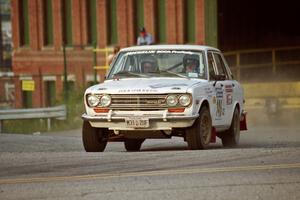 Walt Kammer / Jackie Adams Datsun 510 on SS11, Rumford.