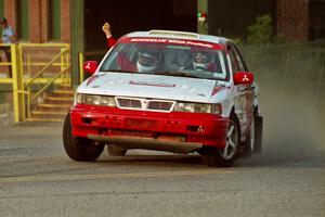 Arthur Wojcik / Chuck Cox Mitsubishi Galant VR-4 on SS11, Rumford.