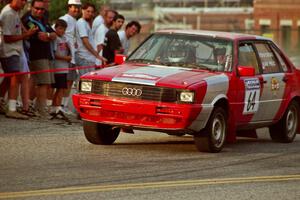 Sylvester Stepniewski / Adam Pelc Audi 4000 Quattro on SS11, Rumford.