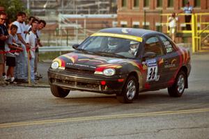 Evan Moen / Tom Young  Plymouth Neon ACR on SS11, Rumford.