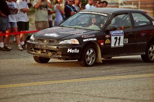 Bryan Hourt / Pete Cardimen Honda Civic on SS11, Rumford.