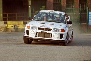 Malachy Crawford / Finian Hannigan Mitsubishi Lancer Evo V on SS11, Rumford.