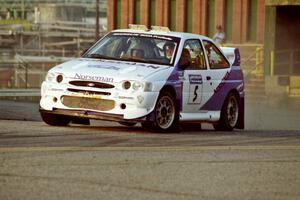 Stig Blomqvist / Lance Smith Ford Escort Cosworth RS on SS11, Rumford.