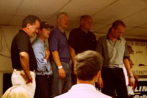 Podium (L to R): Charles Bradley, Noel Lawler, Lance Smith, Stig Blomqvist, Dan Sprongl (hidden) and Frank Sprongl