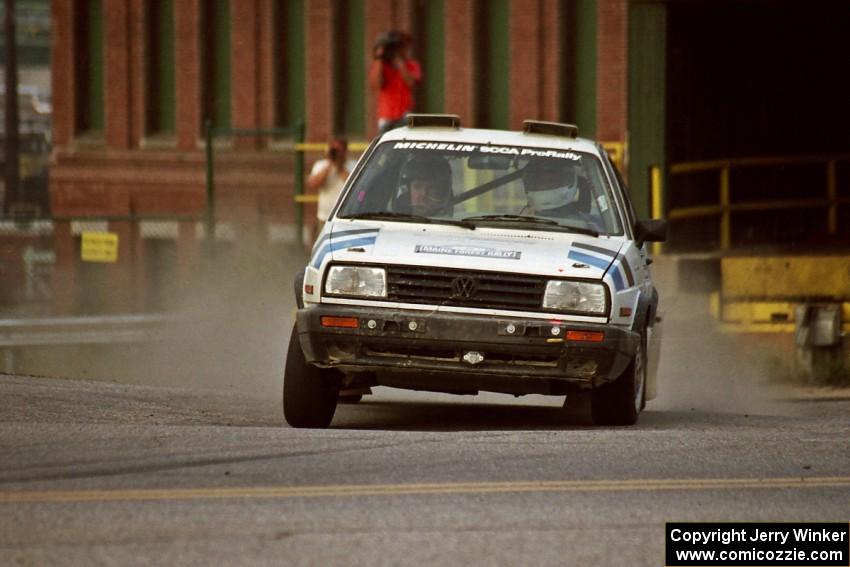 Eric Burmeister / Mark Buskirk VW GTI on SS11, Rumford.