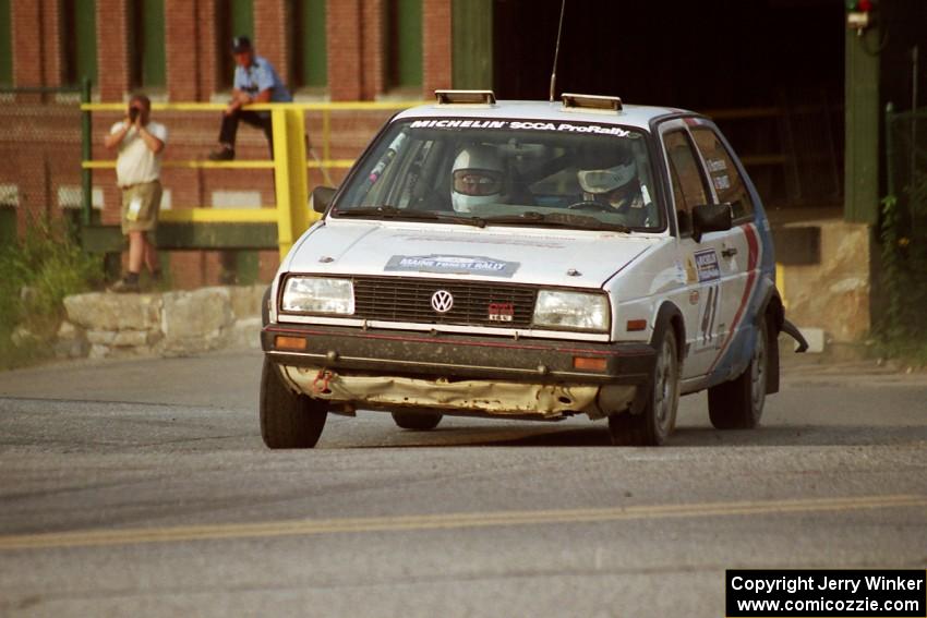 Art Burmeister / Jimmy Brandt VW GTI on SS11, Rumford.