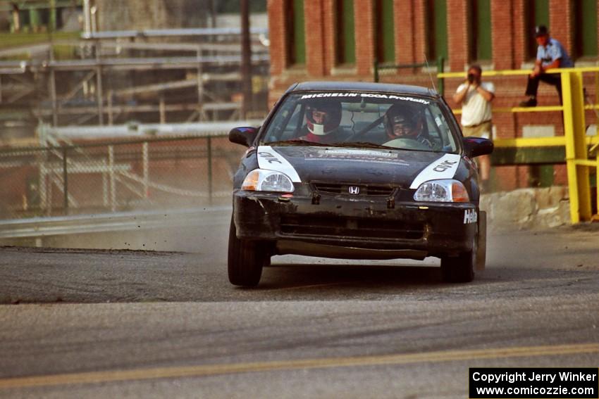 Nick Robinson / Carl Lindquist Honda Civic on SS11, Rumford.