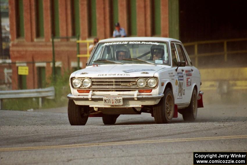 Walt Kammer / Jackie Adams Datsun 510 on SS11, Rumford.