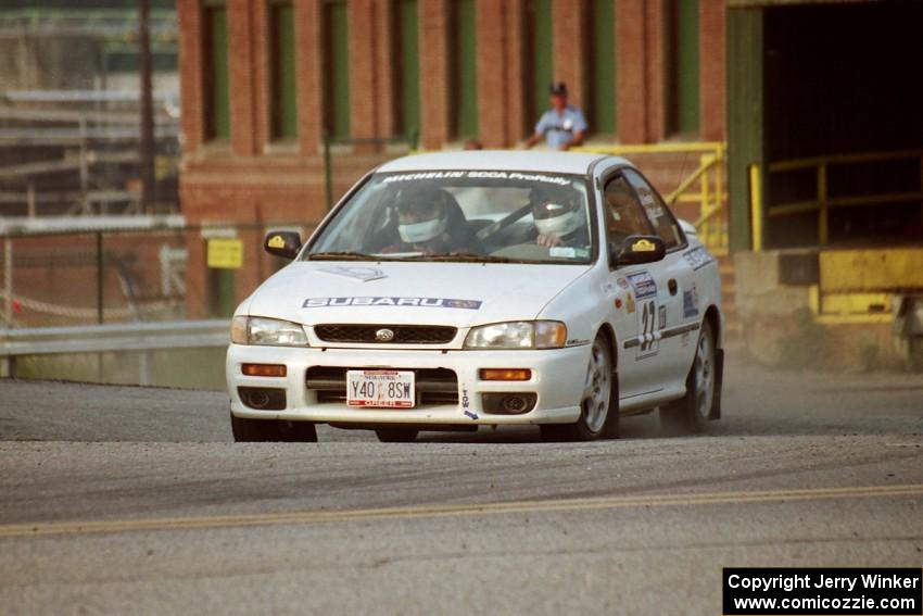 Greg Healey / John MacLeod Subaru Impreza on SS11, Rumford.