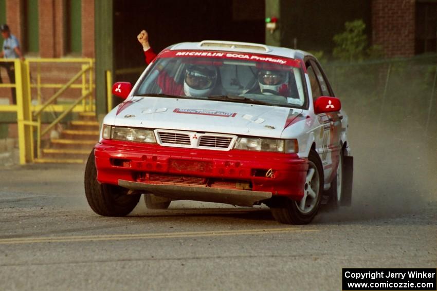 Arthur Wojcik / Chuck Cox Mitsubishi Galant VR-4 on SS11, Rumford.