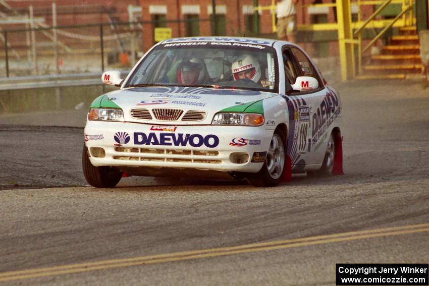 Peter Malaszuk / Darek Szerejko Daewoo Nubira on SS11, Rumford.