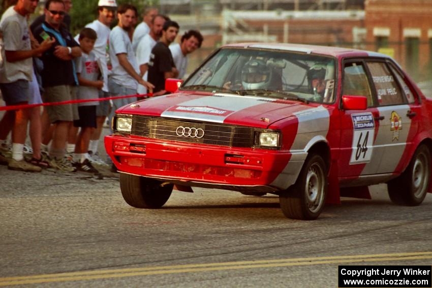 Sylvester Stepniewski / Adam Pelc Audi 4000 Quattro on SS11, Rumford.