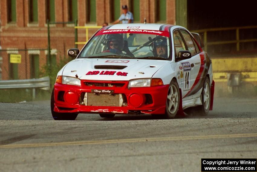 Garen Shrader / Doc Schrader Mitsubishi Lancer Evo IV on SS11, Rumford.