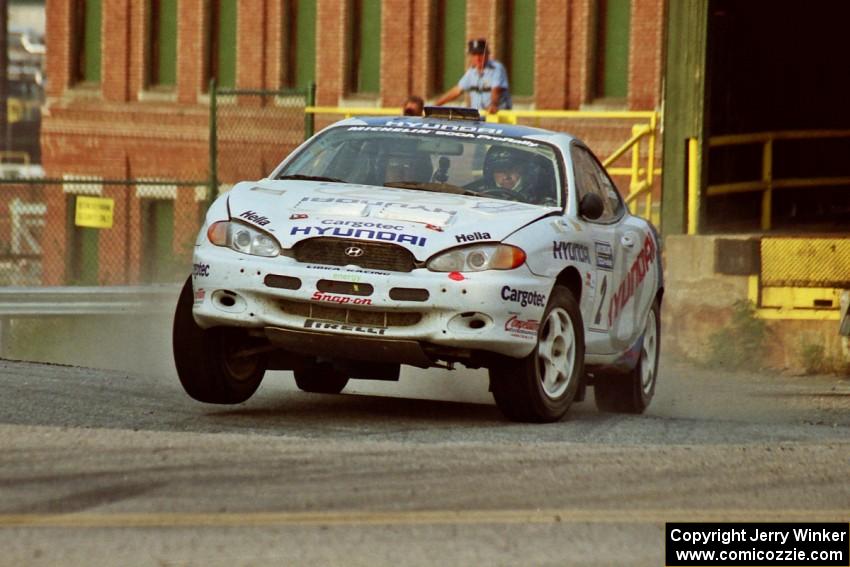 Noel Lawler / Charles Bradley Hyundai Tiburon on SS11, Rumford.