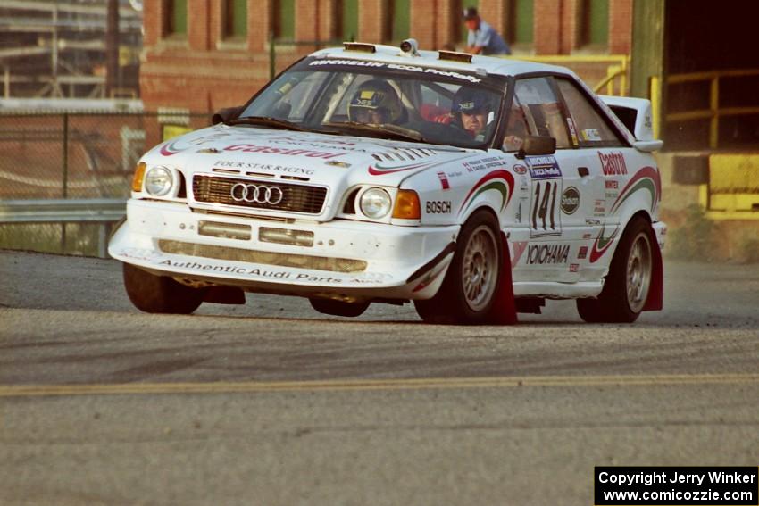 Frank Sprongl / Dan Sprongl Audi S2 Quattro on SS11, Rumford.