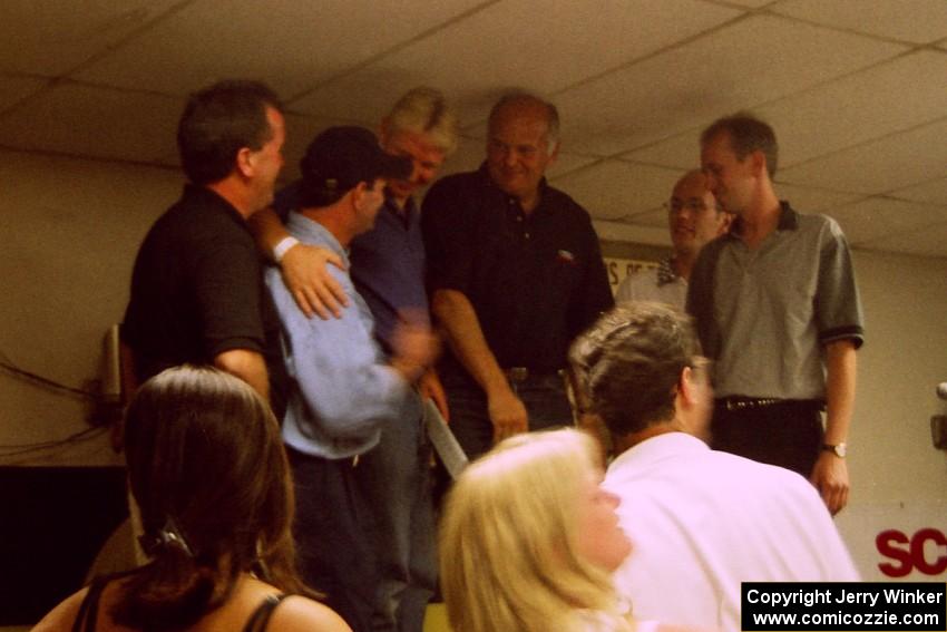 Podium (L to R): Charles Bradley, Noel Lawler, Lance Smith, Stig Blomqvist, Dan Sprongl (hidden) and Frank Sprongl