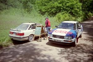 Alex Erisoty / Ben Greisler Audi 90 Quattro at the PRIMO FTC of SS4, Cedar Run.