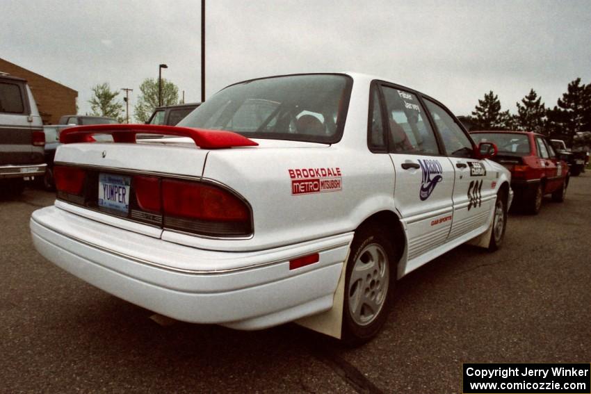 The Todd Jarvey	/ Rich Faber Mitsubishi Galant VR4 goes through the tech line.
