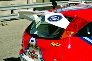 Rear wing of the Ford Focus WRC.